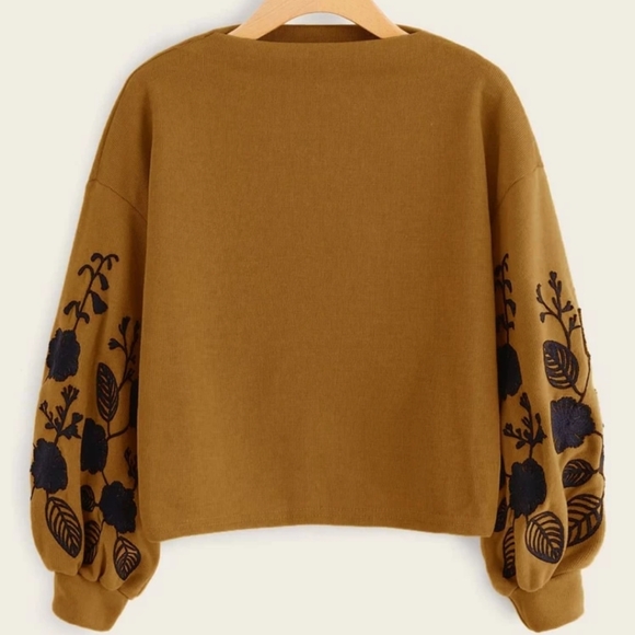 lantern sleeve sweater